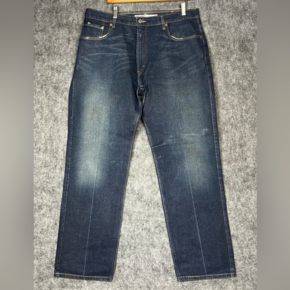 Levi's Other - Levi's 559 Relaxed Jeans Straight Leg Men's 38x34 Dark Blue Jeans Denim
